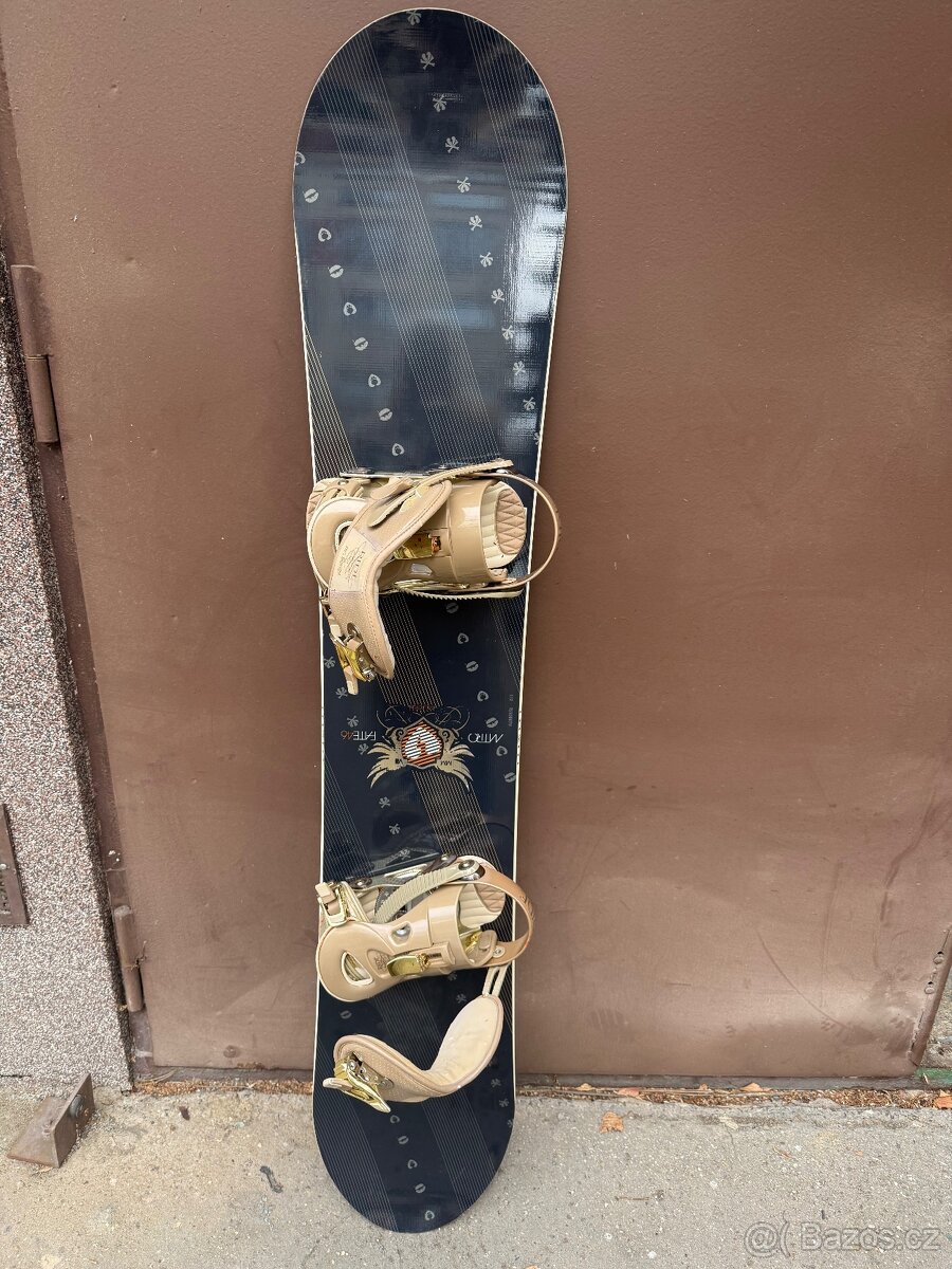 Snowboard Nitro Fate 46+vazani+boty Burton