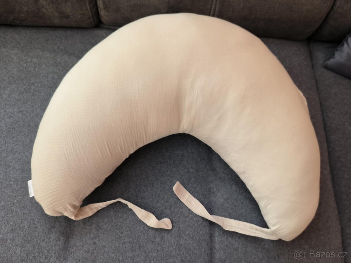 Kojící polštář Albero Mio mušelínový béžový