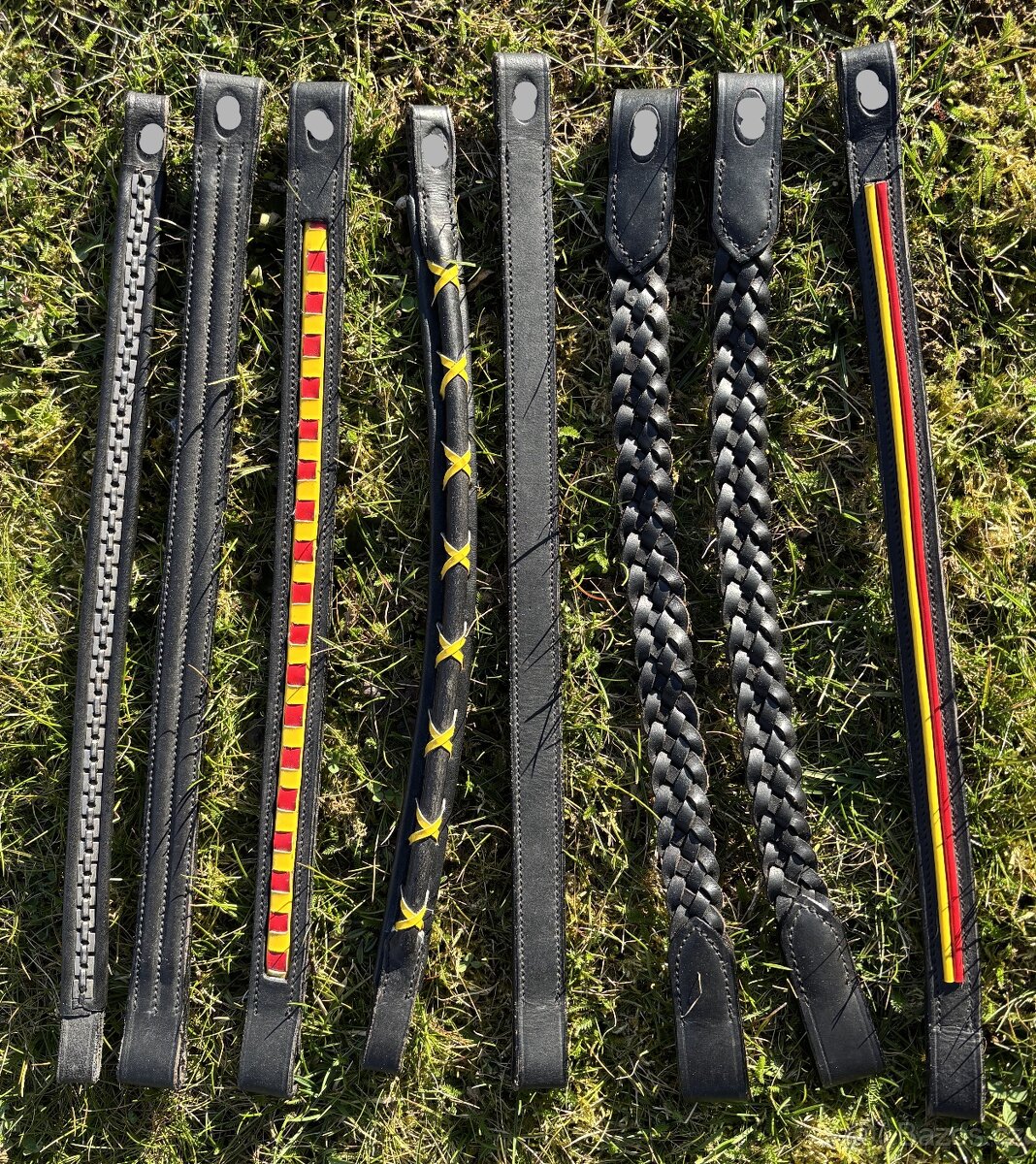 Čelenka na koně MIX černá KOMPLET SADA