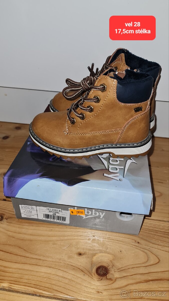 Nové chlapecké boty různé značky i velikosti