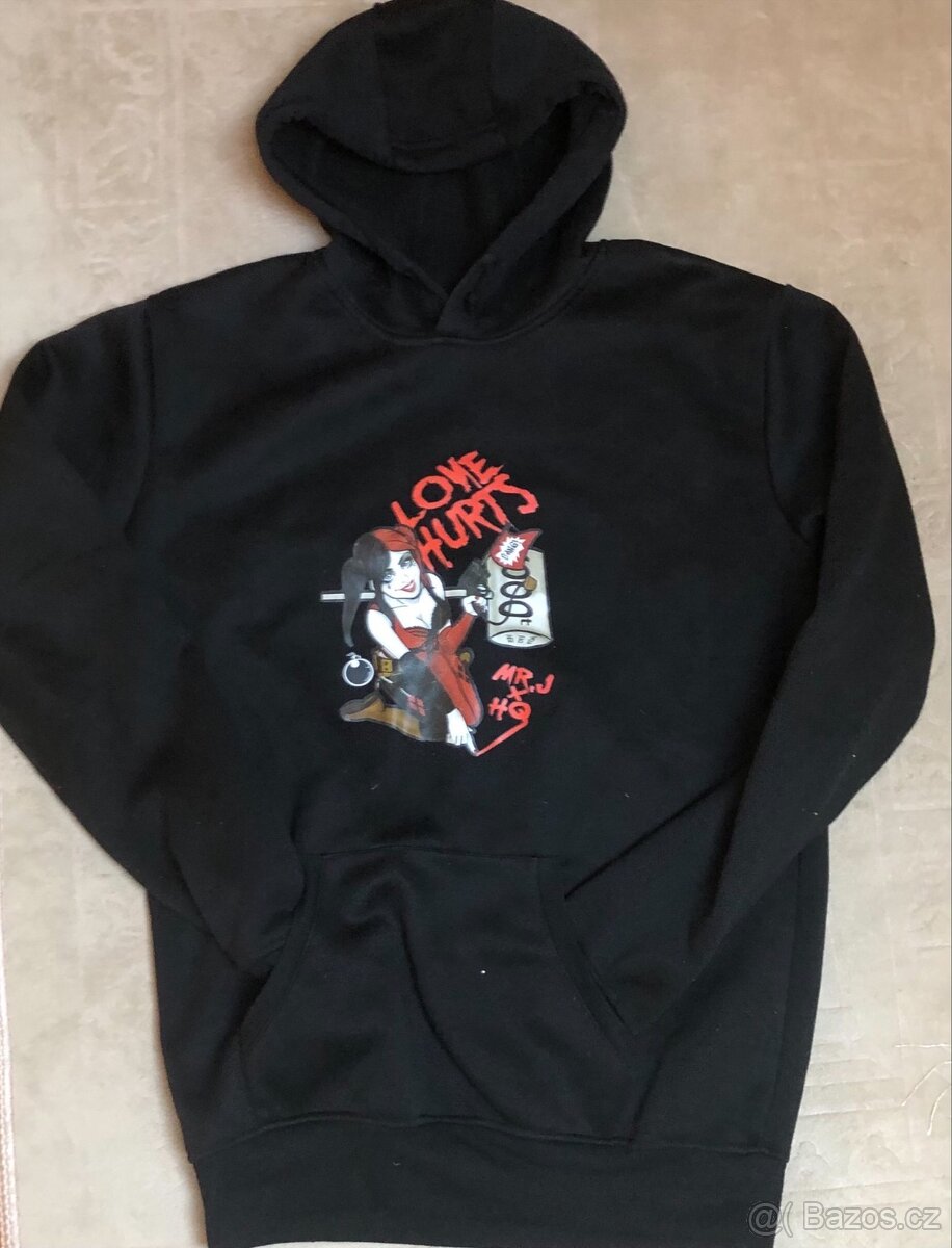 Mikina s kapucí Harley Queen vel.M