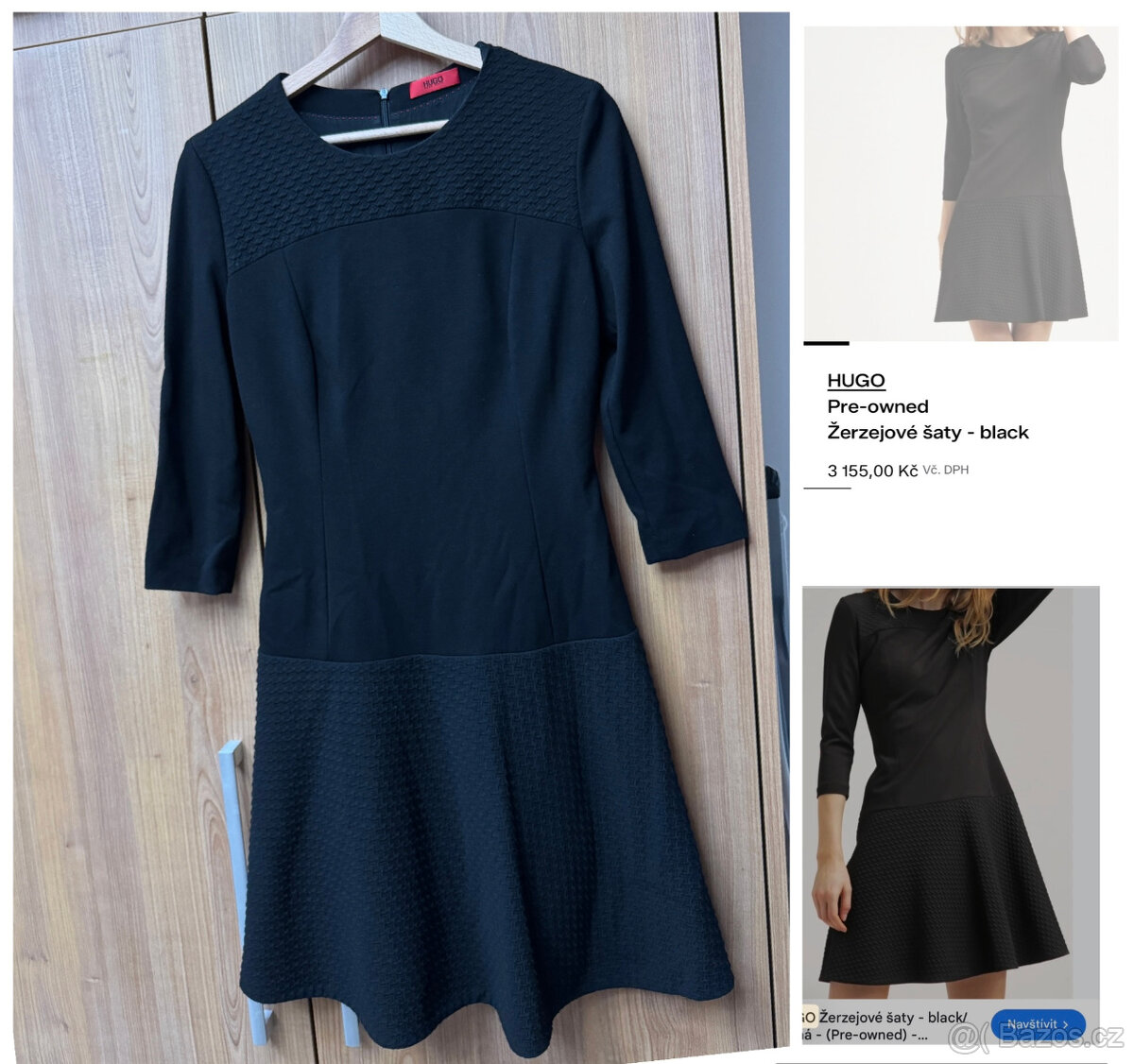 Hugo Boss černé šaty S