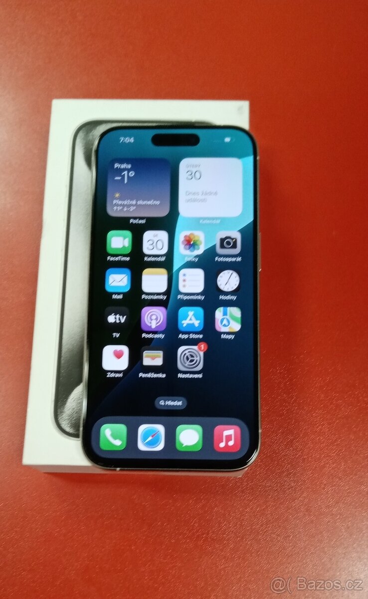 Apple iPhone 15 Pro 128GB White stav A