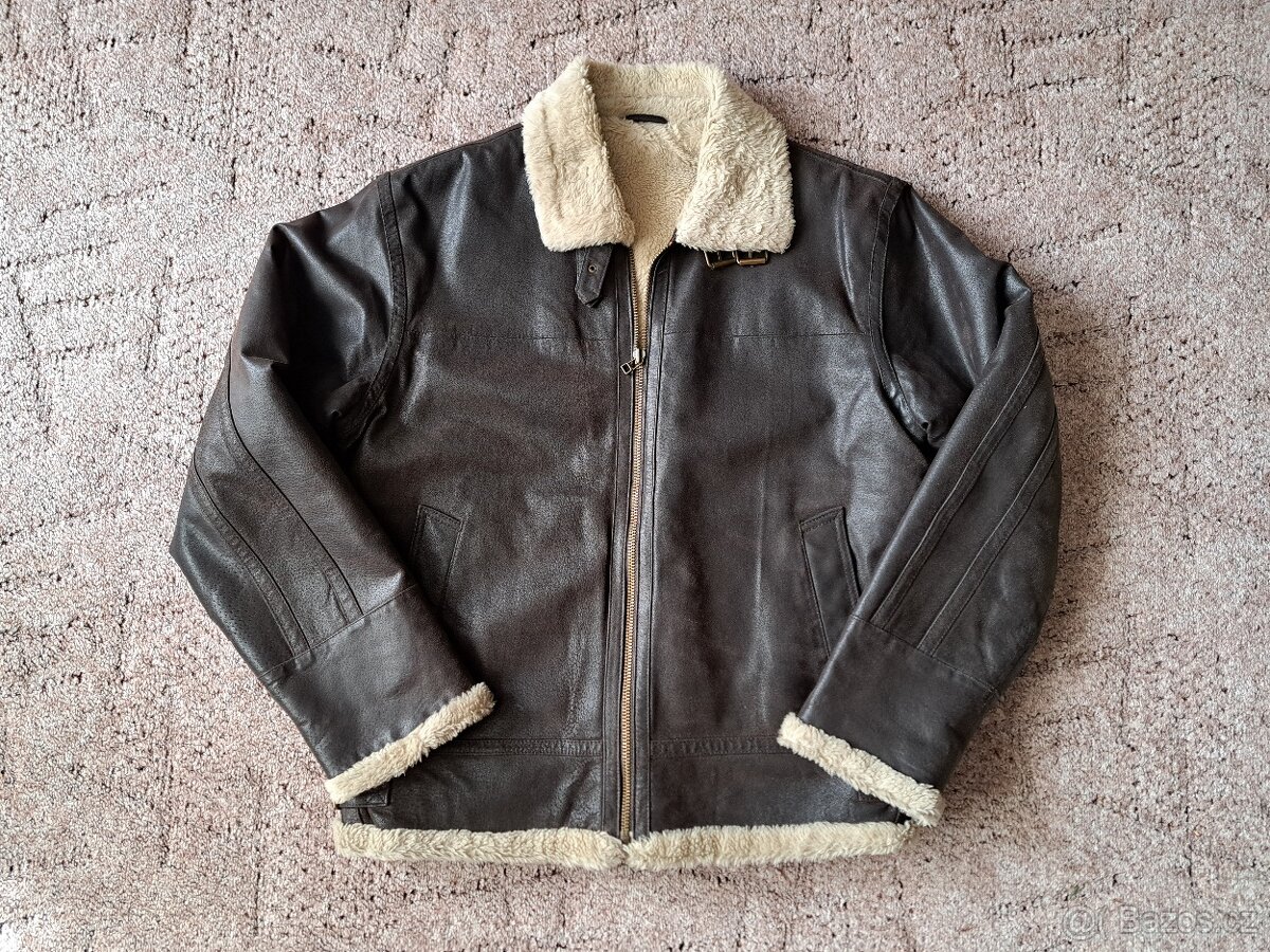 Pánská zimní kožená bunda CLOCKHOUSE