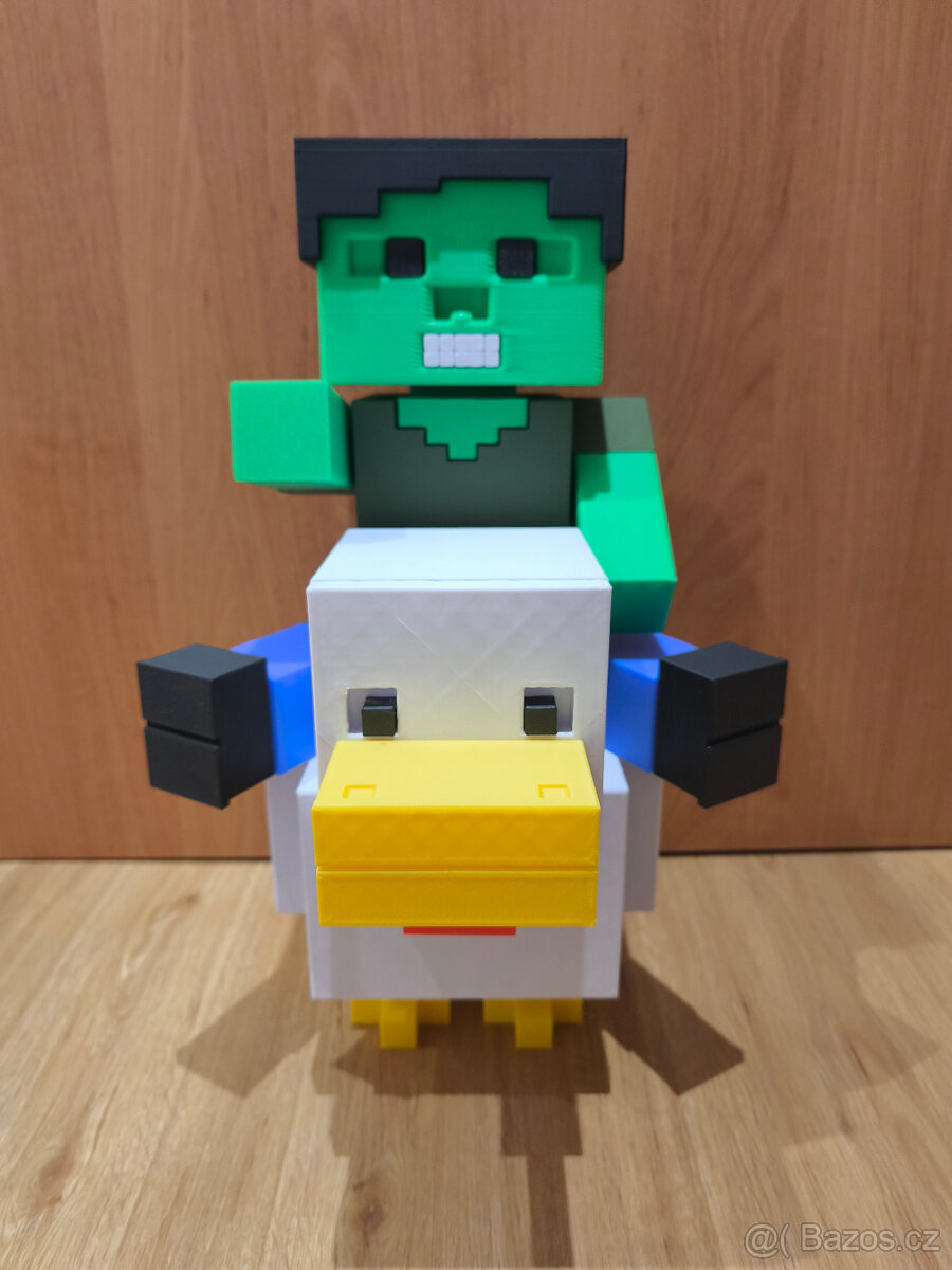 Minecraft jezdec - 3D tisk