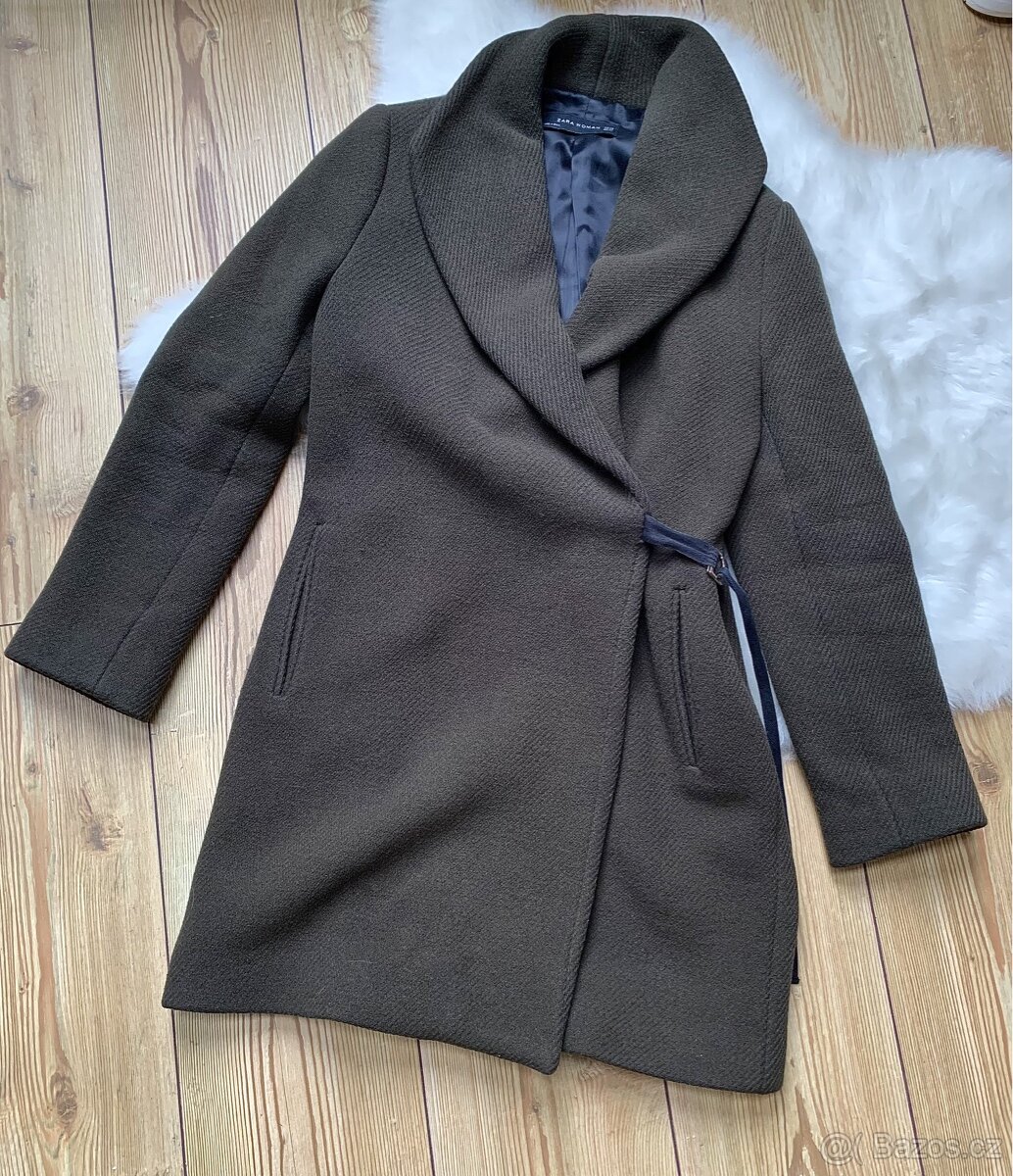 Dámský Khaki kabát Zara