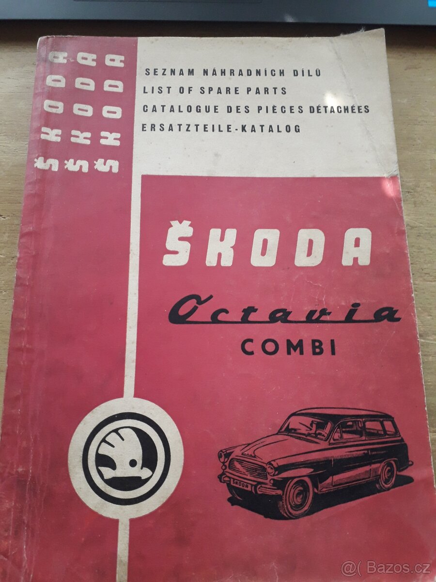Seznam náhradních dílů Škoda Octavia combi vydání 1970-1971