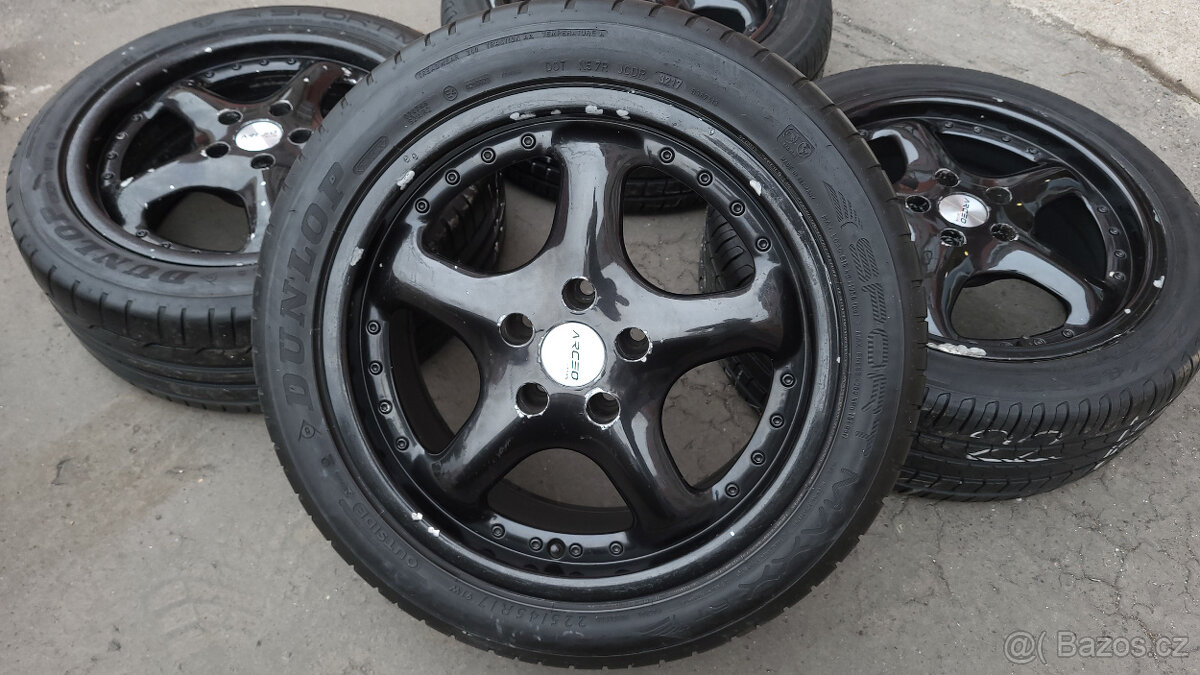 Černá letní ALU 17" 5x112 - Mercedes, Škoda VW, Audi - LEVN