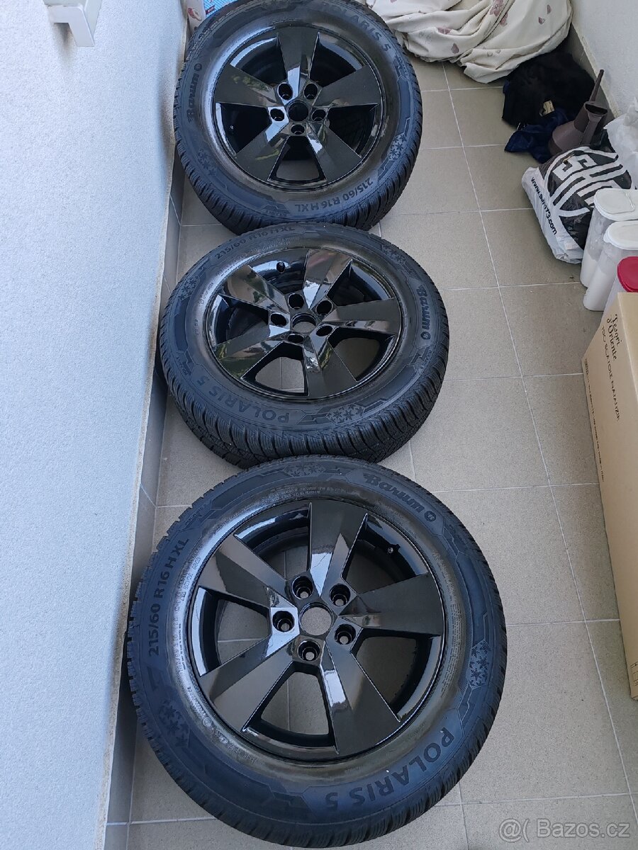 Alu kola skoda Superb 3 zimni gumy