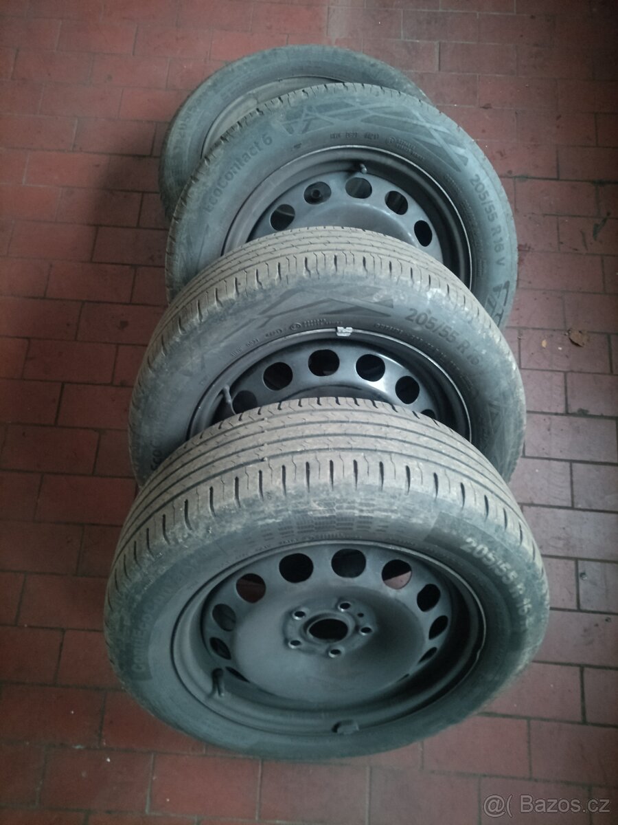 Disky 5x112 R16 ET50 s pneu 205/55 R16