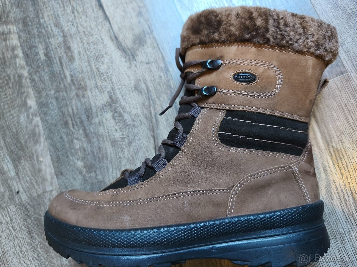 Luxusní zimní boty JOMOS-pravý kožich - v.38