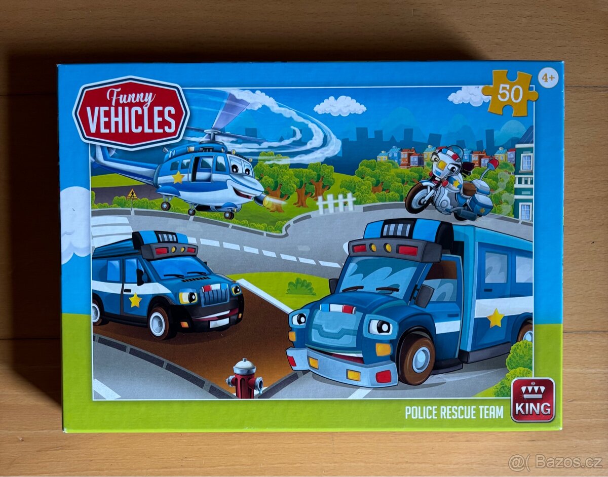 Puzzle police rescue team