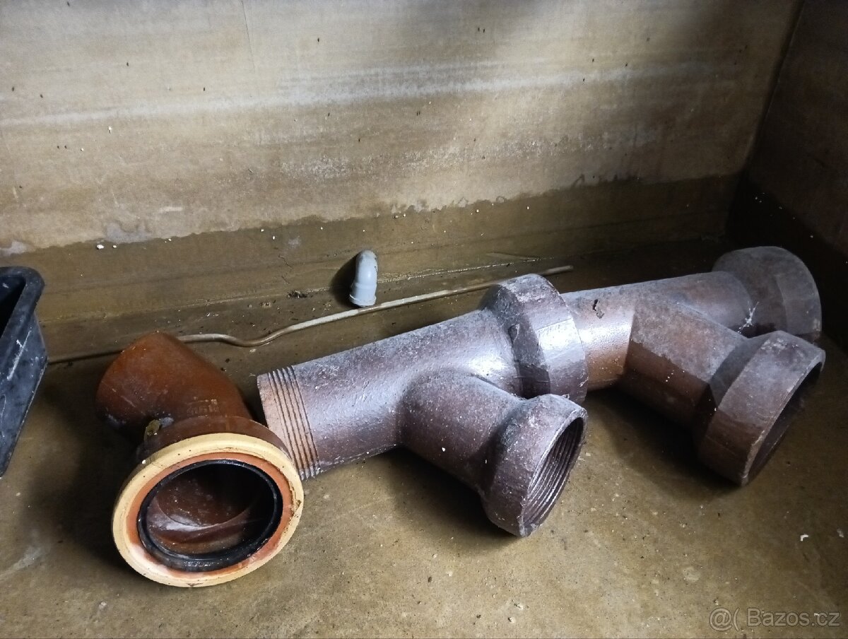 Kameninové kanalizační tvarovky kolena přípojky rozbočky