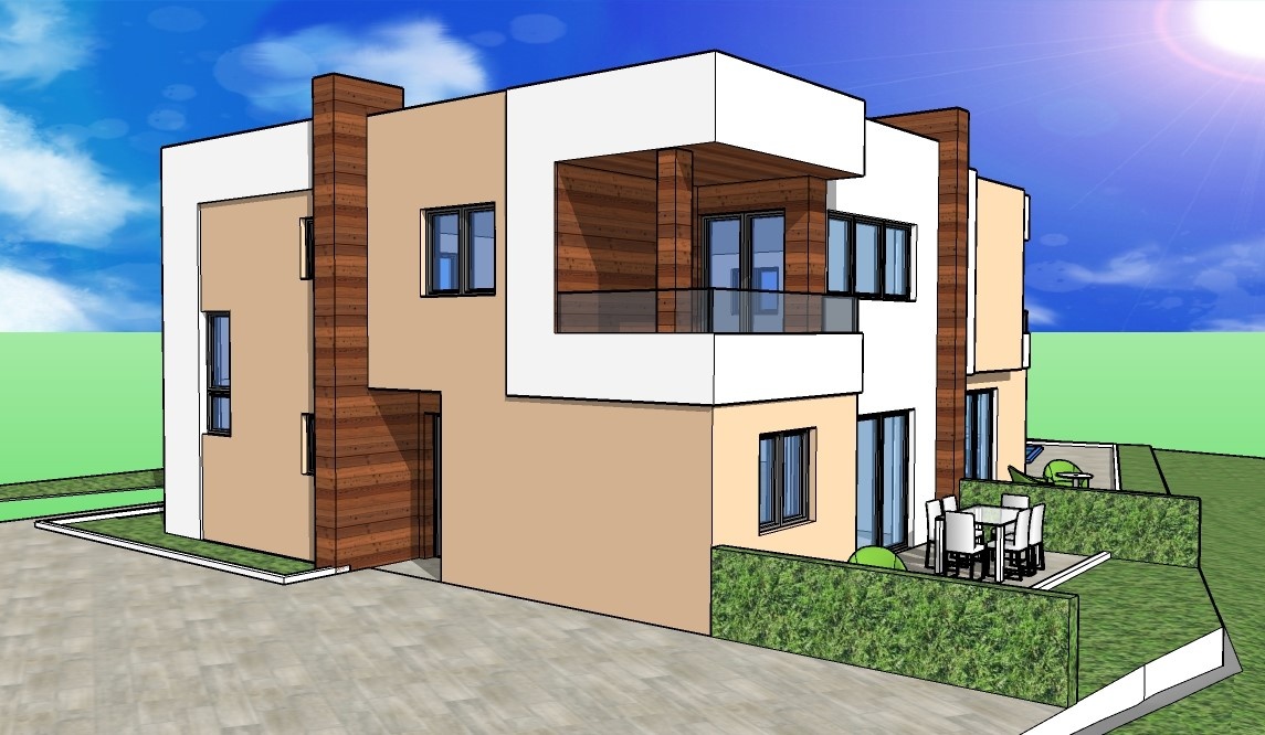 ☀Vodice(HR)- novostavba 121,42 m2, bazén + dvor 188m2;☀