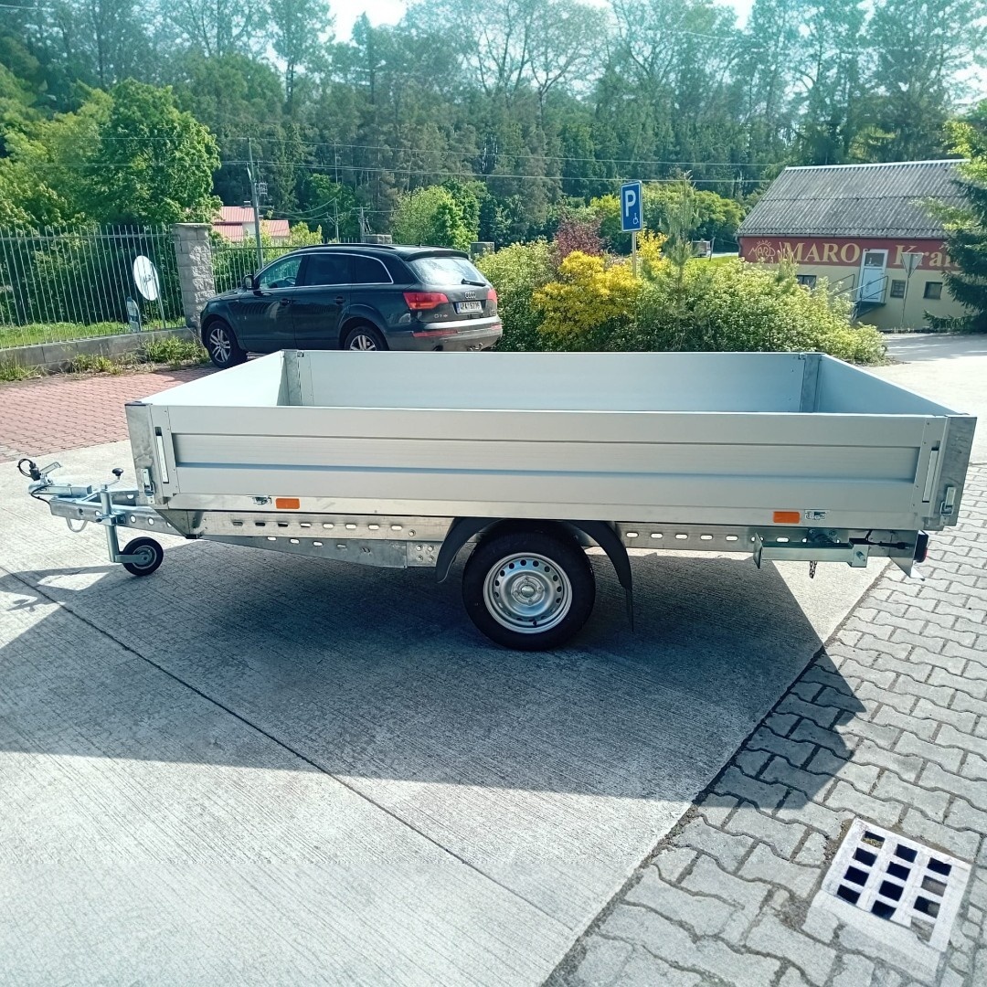 Řidičák B přívěsný vozík/plato 3,02m x 1,62m, ALU bočnice