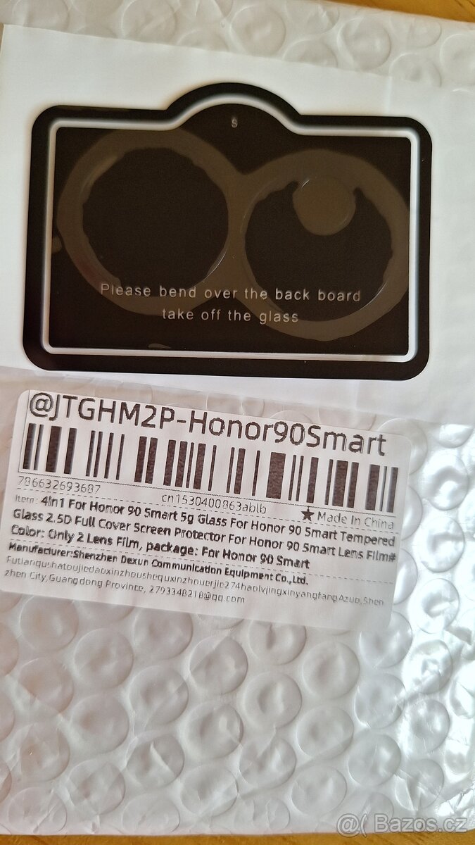 Honor 90 Smart - folie na foťák