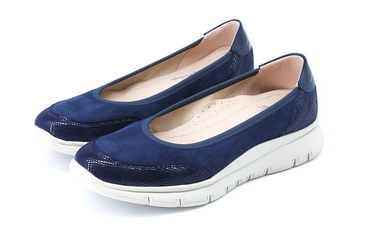 Zdravotní baleríny Leons Leona - Modrá vel. 37