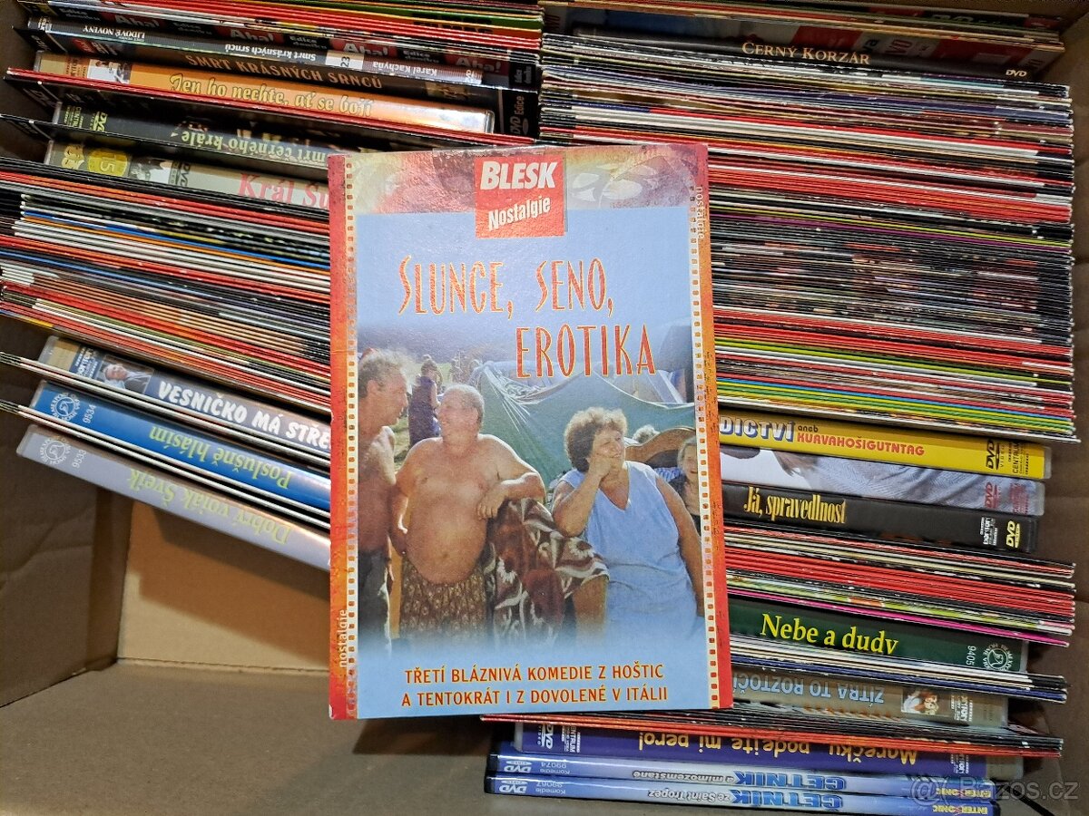 Filmy na DVD + zásobníky