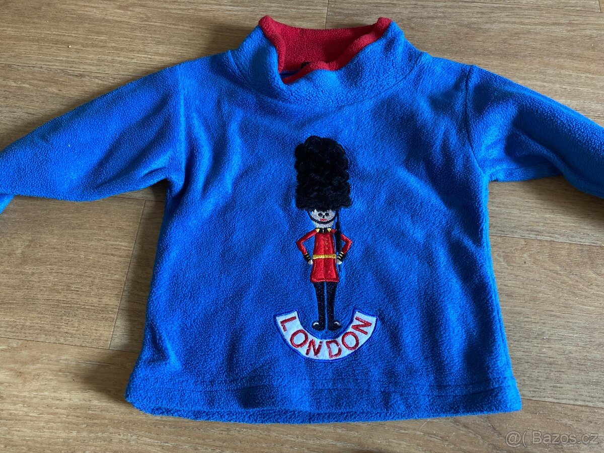 Fleecová mikina LONDON pro věk 2-4 roky