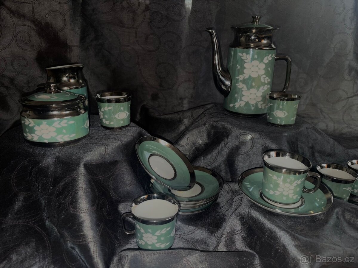 Retro kávový servis-70.léta,Valaská Belá