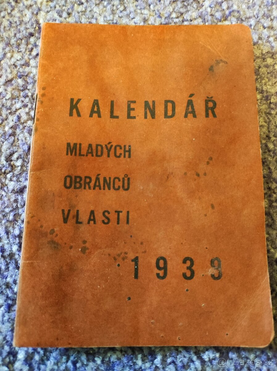 Kalendář mladých obránců vlasti 1939