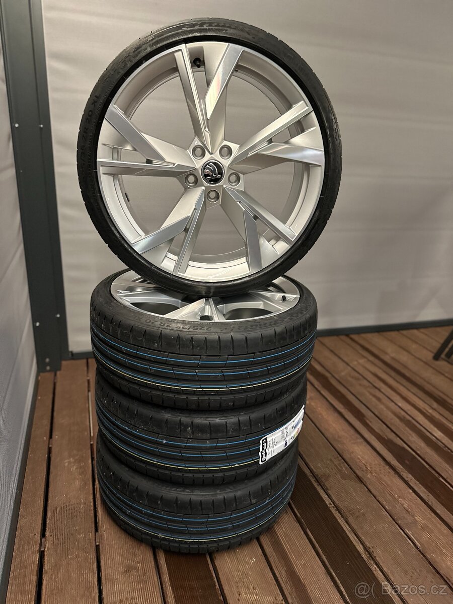 Prodám letní kola 5 x 112 R 20 Škoda Draconis s pneu