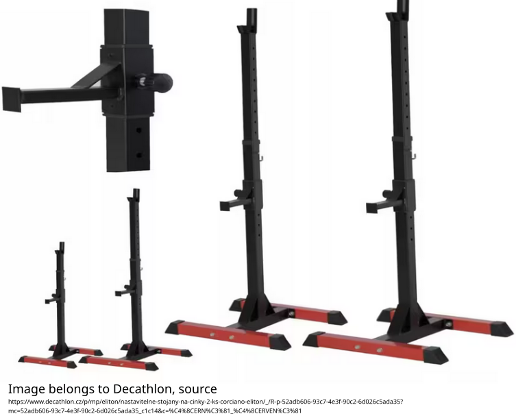 Použitý stojan na činky Decathlon (černá barva)