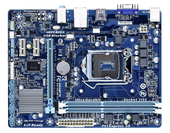 GA-H61M-S1 (rev.4.0)Intel ® H61 Chipset