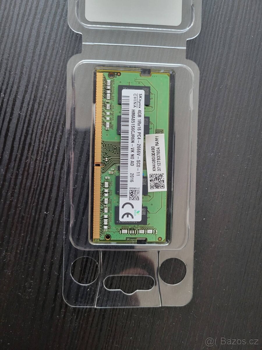 operační paměť RAM SK Hynix 4GB DDR4 2666MHz SO-DIMM