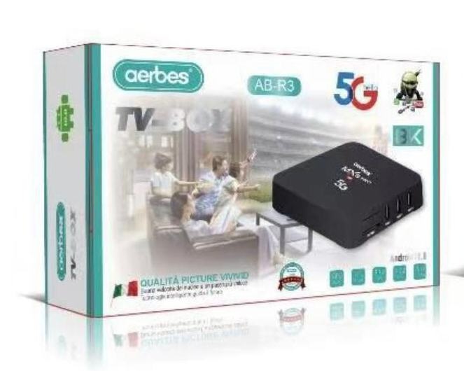 Smart tv box aerbess. AB-R 3+Ram: 4 GB +ROM: 64GB