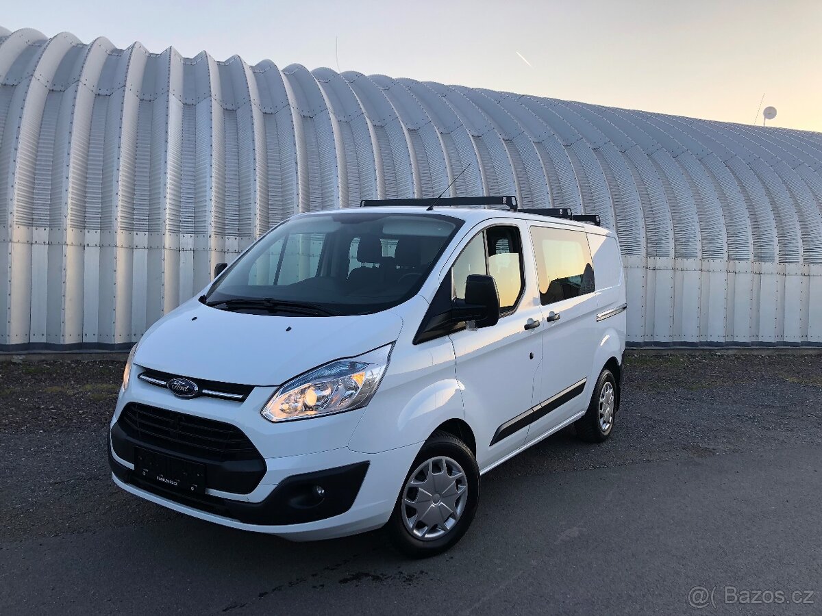 Ford tranzit custom 2.2TDCI 114Kw orig. 6míst r.v.2015 Klima