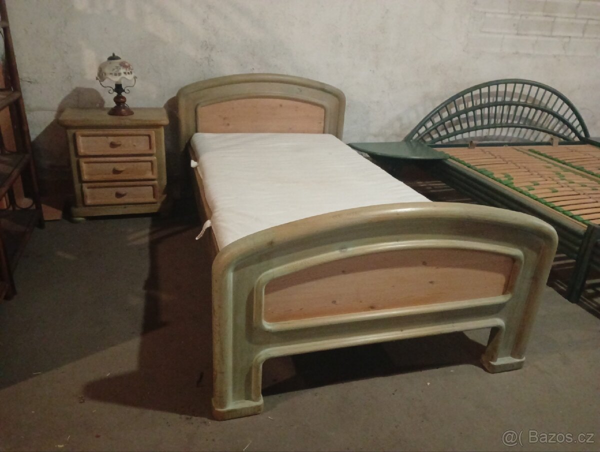 Landhaus postel 100/200 cm kompletní