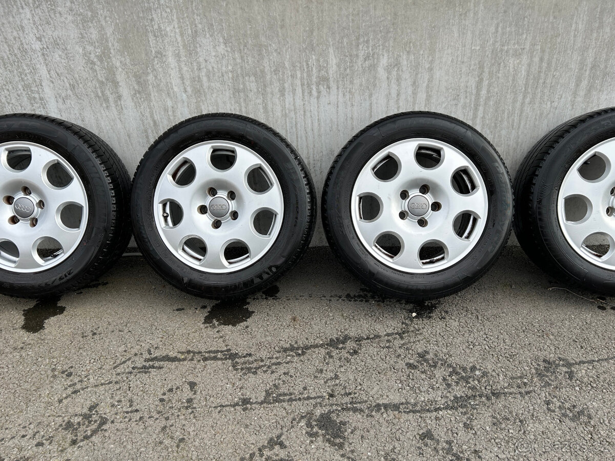 Alu disky s pneu Michelin 215/55/R16 93V na VW, Audi, Škoda