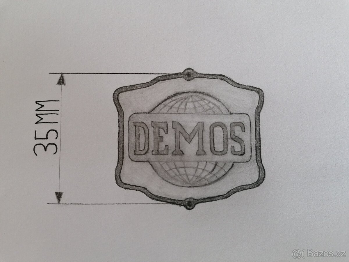 Štítek DEMOS na kolo