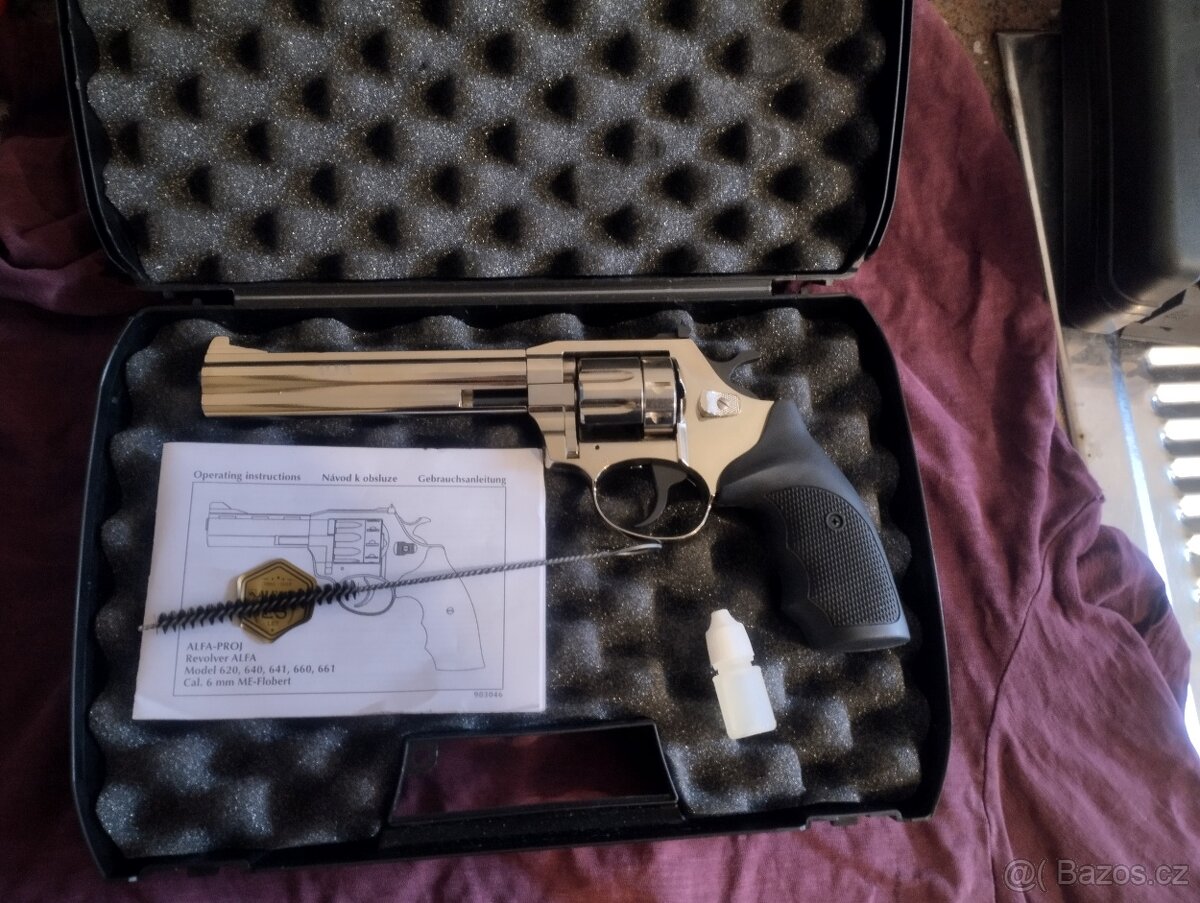 prodám flobert revolver alfa 661 6mm hlaveň 6"