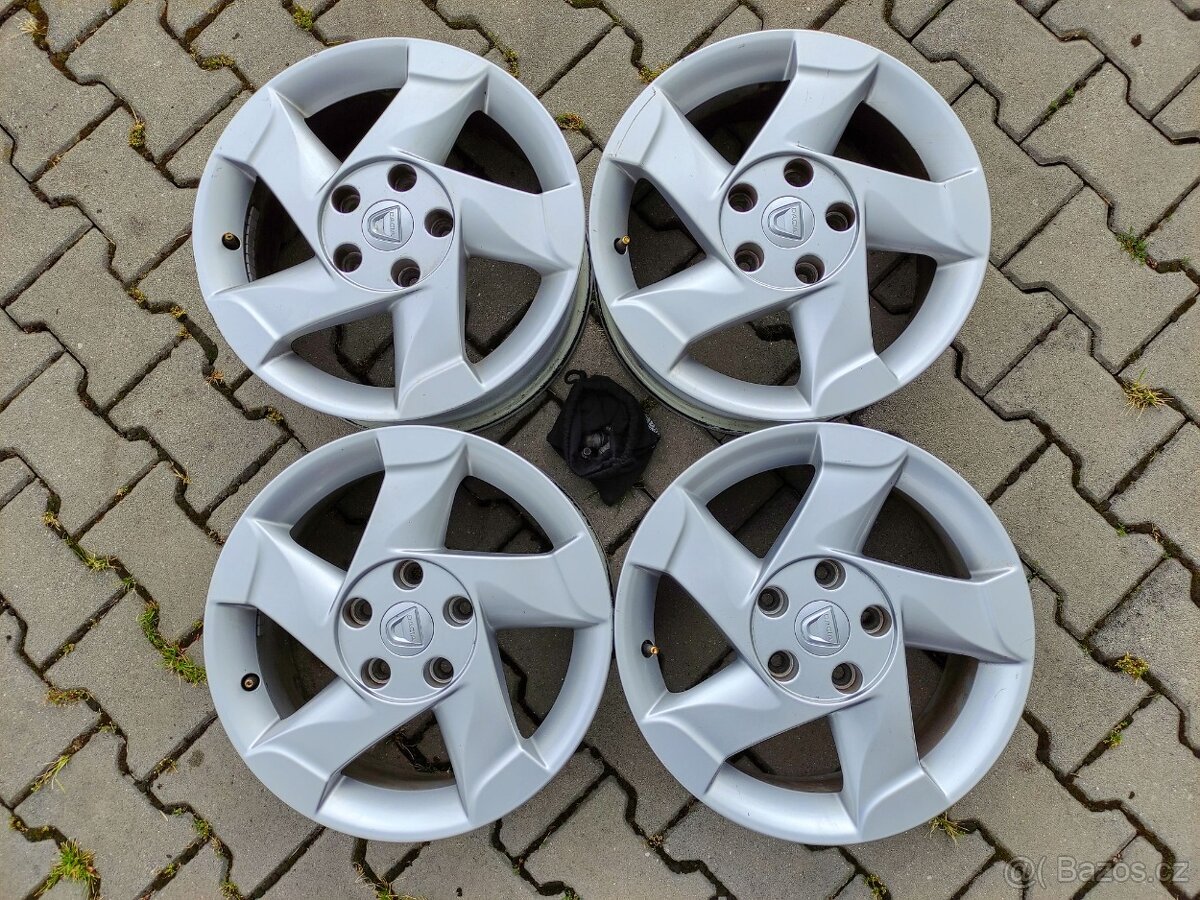 Alu litá kola Dacia Duster 16" + šrouby.