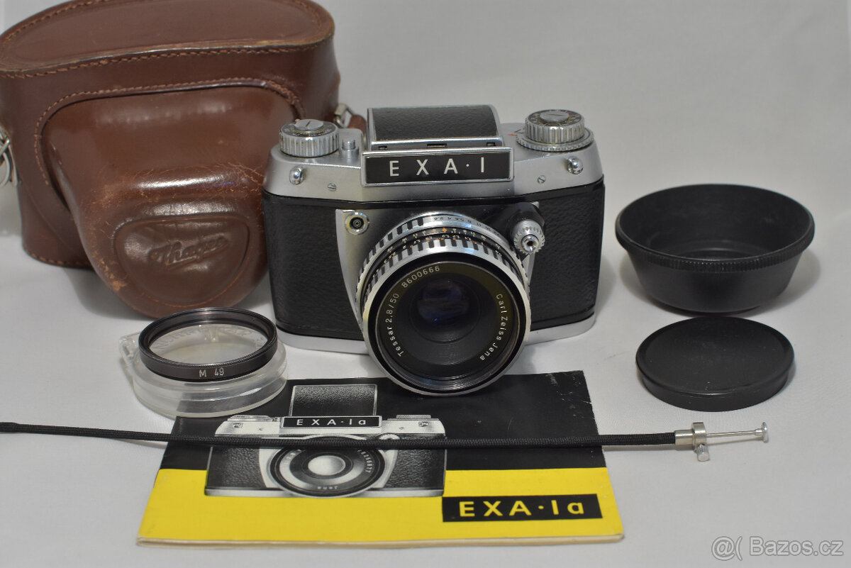 EXA 1 + TESSAR 50/2,8 + PŘÍSLUŠENSTVÍ.