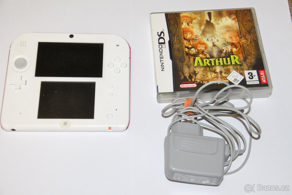 Nintendo 2DS White & Red+ hra Arthur und die Minimoys