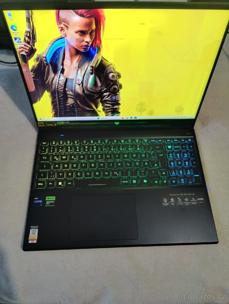 Herní notebook Acer predátor helios 16