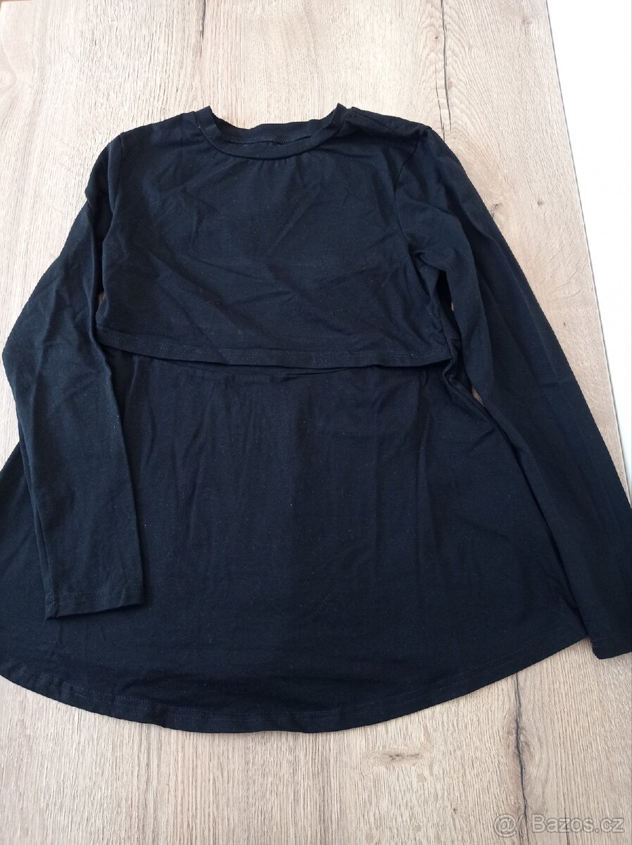 Kojící tričko dlouhý rukáv S