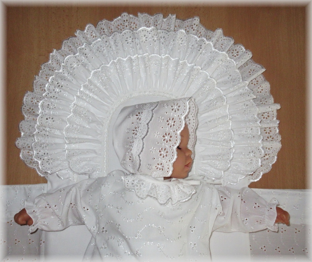 zavinovačka, košilka, čepička, madeira  krajka