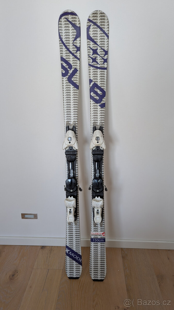 Sjezdové lyže Sporten Subaru, 150 cm, vč. vázání