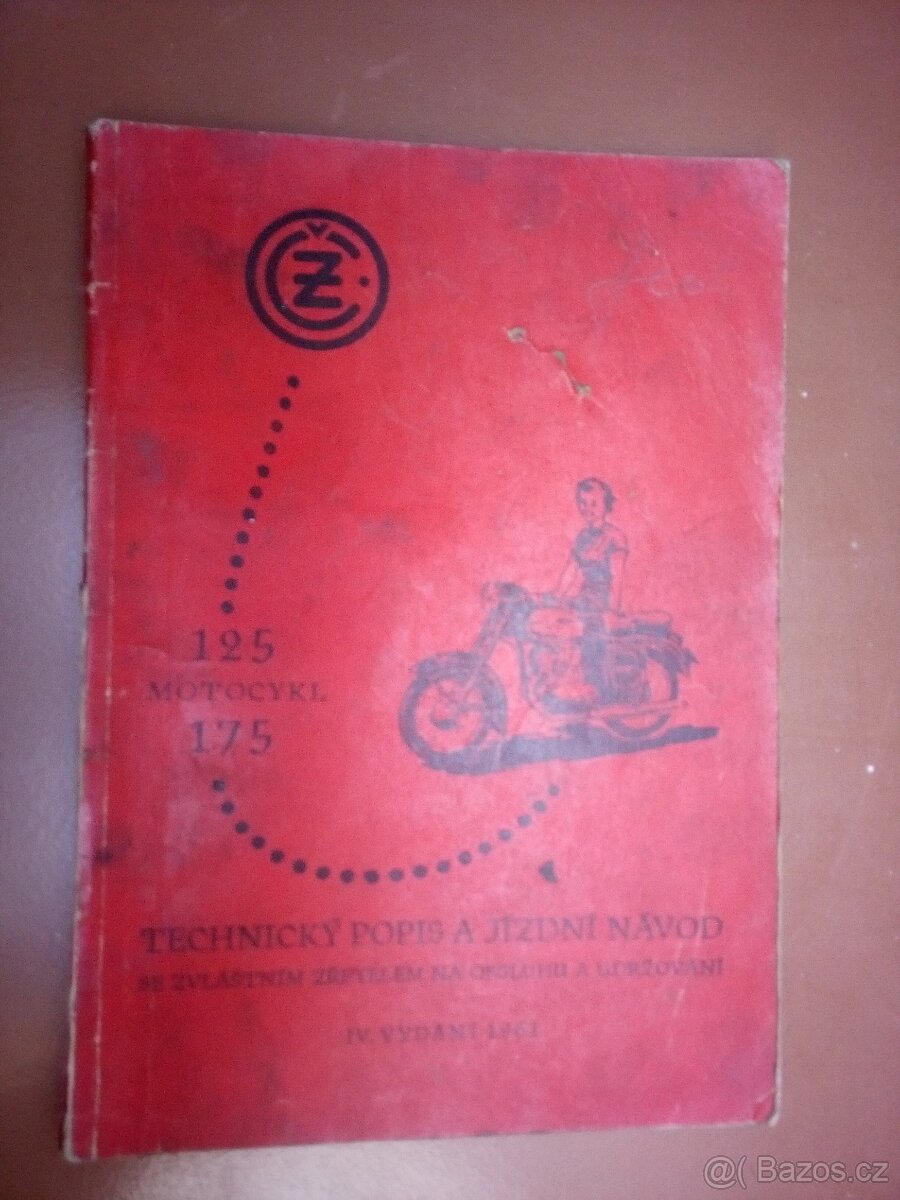 čz 125typ 453, čz 175typ 450 popis a návod k obsluze 1961