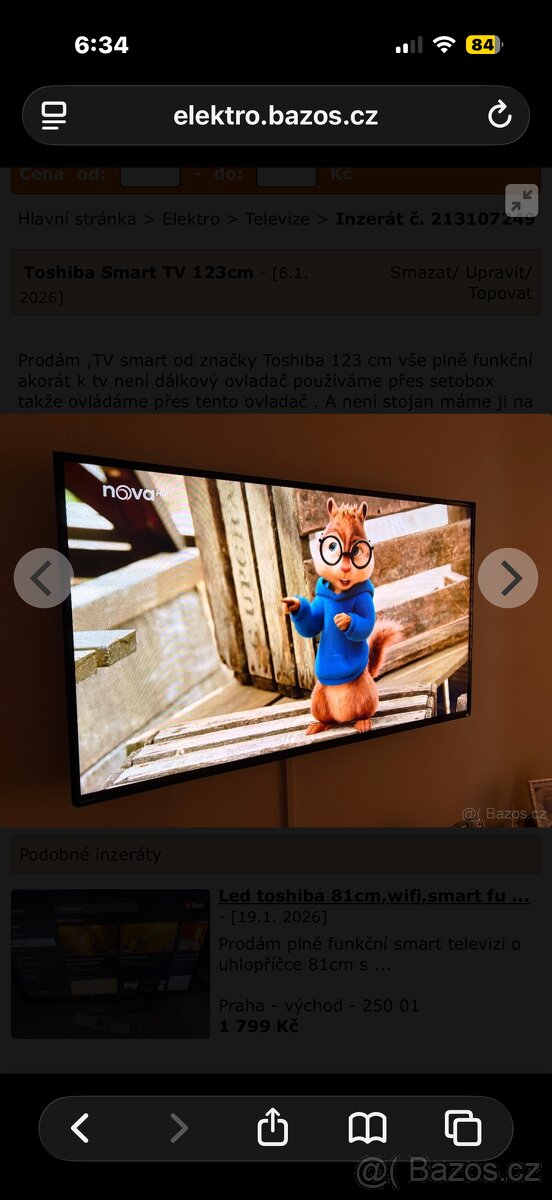Toshiba TV Smart 123cm