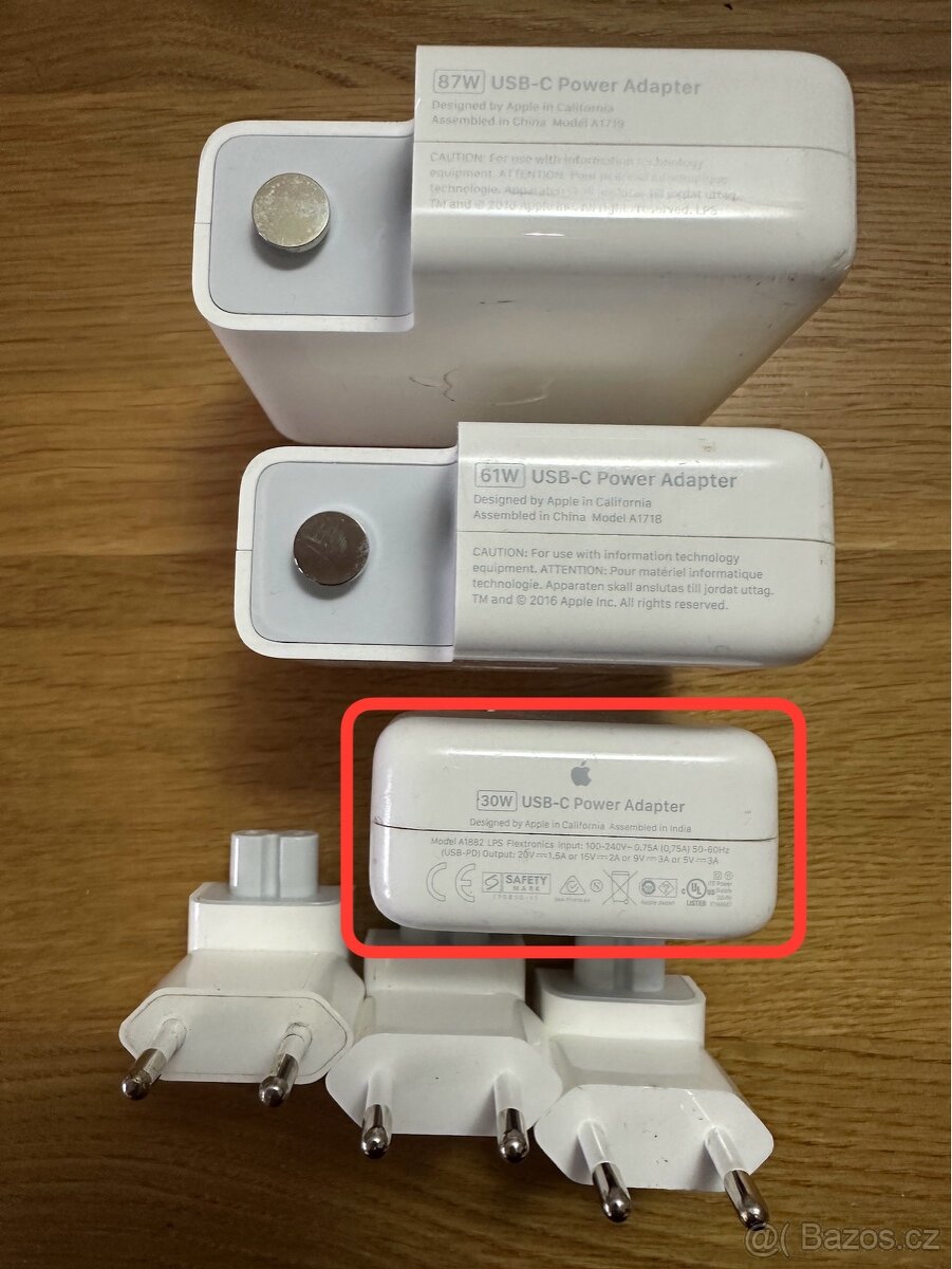apple power adapter 30W, usbC
