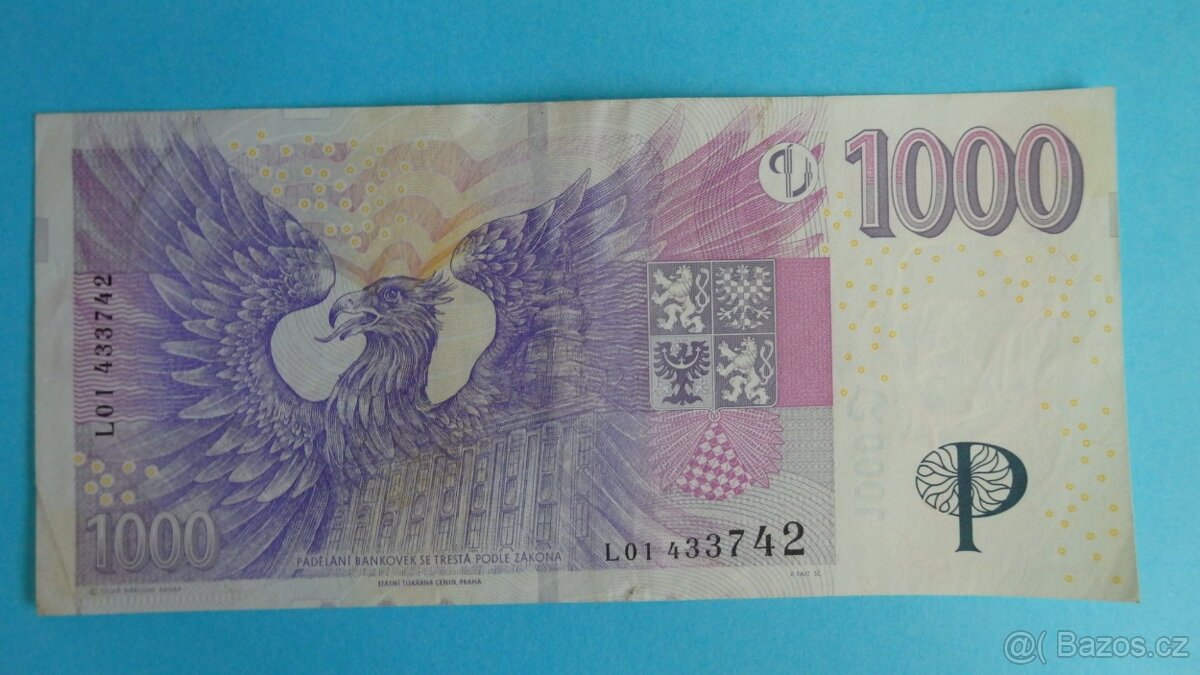 Prodám ČR bankovky