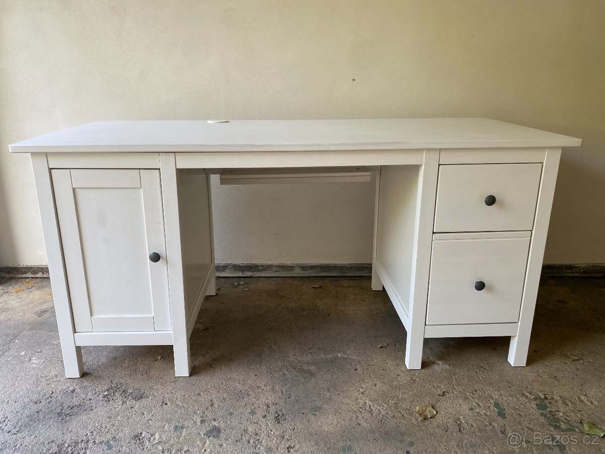 IKEA Hemnes psací stůl - bíl. mořidlo