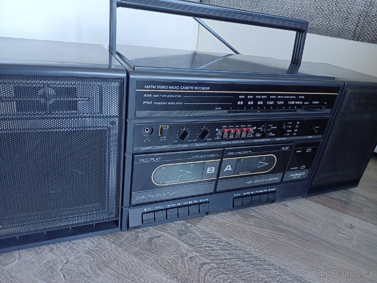 Monako AWR420 radiomagnetofon retro kazeťák