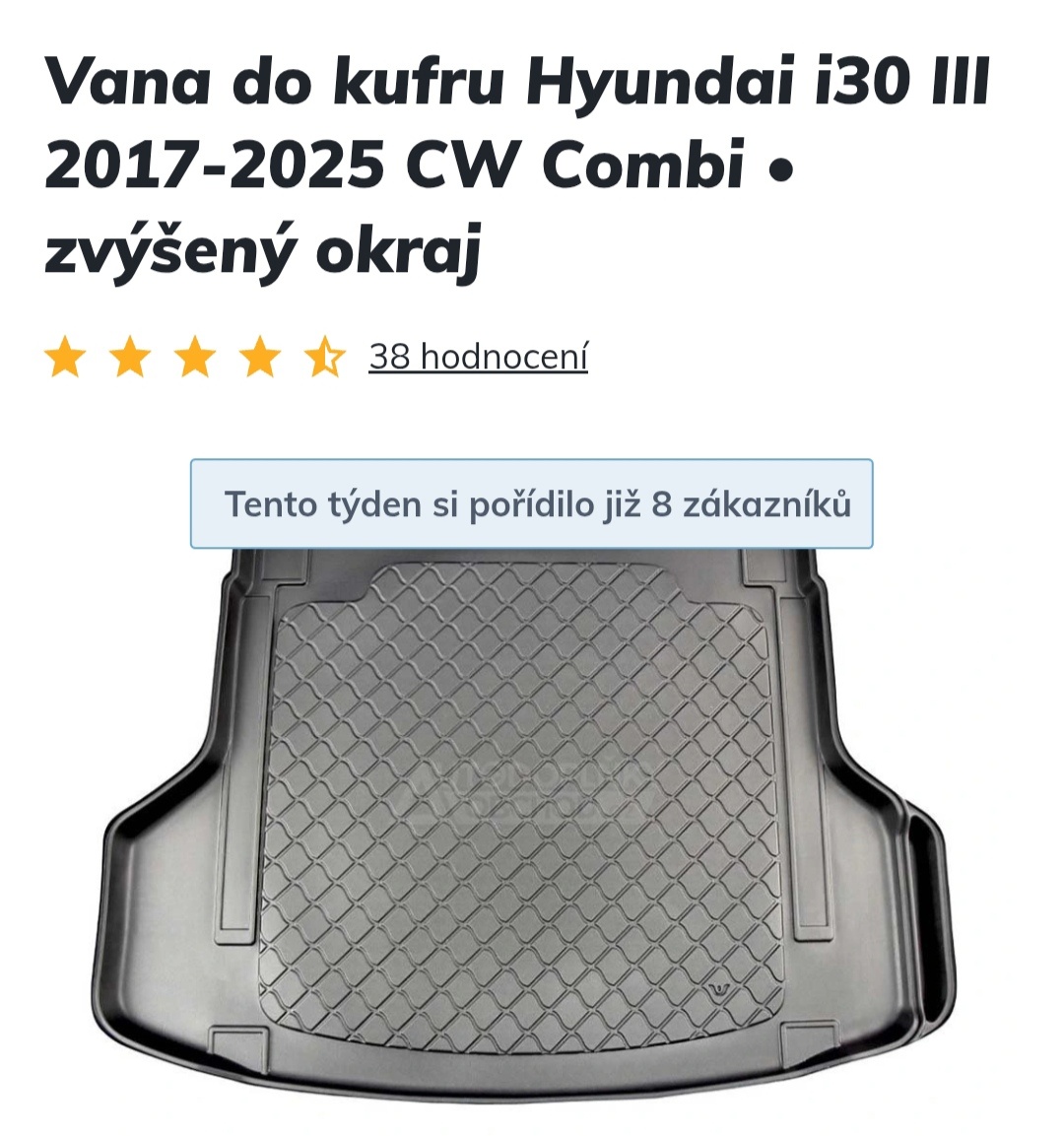 Vana/rohož do kufru