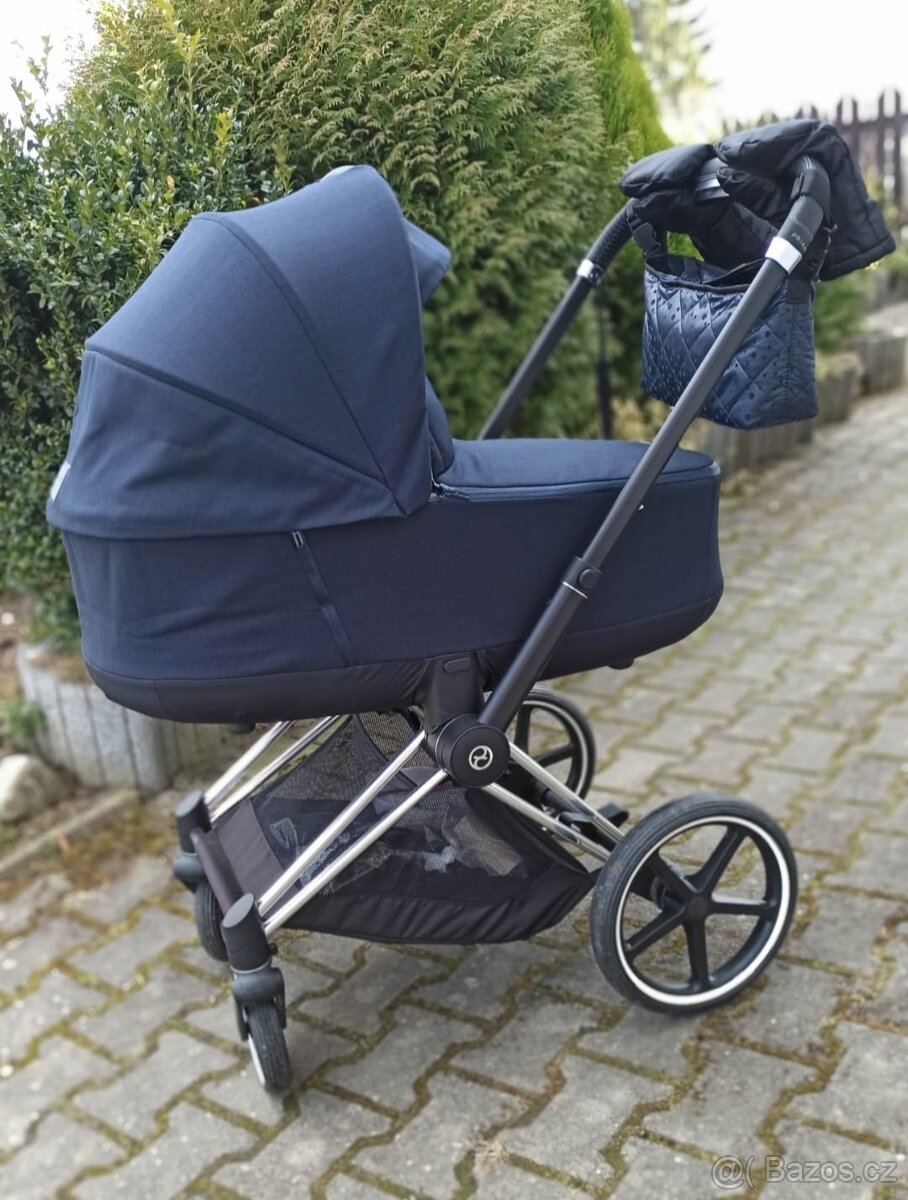 Cybex PRIAM 3 MIDNIGHT BLUE PLUS, CHROME BLACK